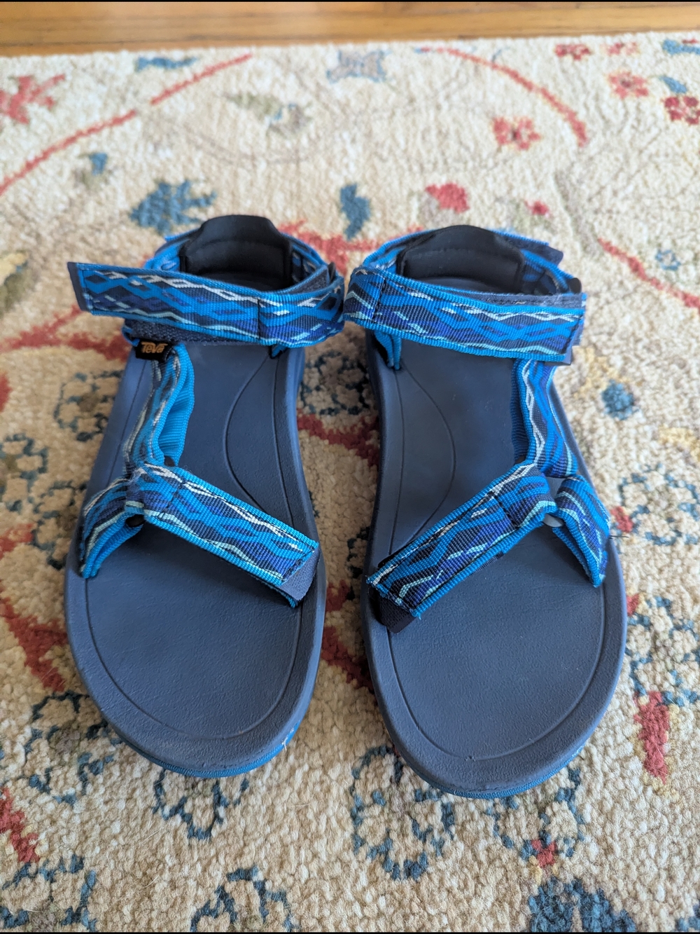 Teva Hurricane XLT2 Blue Sport Hiking Outdoors Sandals Adjustable Straps Boys 4